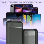 Q7/20K/Blk 20,000mAh Power Bank with Dual USB Ports, Fast Charging Portable Charger for Smartphones, Tablets, Earbuds – Black - Image 7