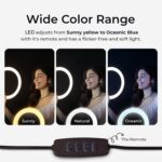 Desidiya Professional Led Ring Light with 7 Feet Tripod Stand for Mobile Phones & Camera, 3 Temperature Mode Dimmable Lighting, Photo-Shoot, Video Shoot, Makeup & More - Image 3