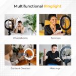 Desidiya Professional Led Ring Light with 7 Feet Tripod Stand for Mobile Phones & Camera, 3 Temperature Mode Dimmable Lighting, Photo-Shoot, Video Shoot, Makeup & More - Image 5