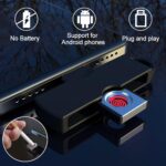 Electric USB Lighter with Type-C Connector for Android Phones – Windproof Flameless Tungsten Coil Design – Black - Image 4