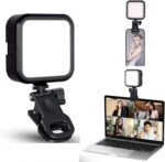 WL100- LED Video Light for Phone, Camera, Laptop, Meeting, Photography, and Lighting, with Clip & Type C, Dimmable & Rechargeable for Selfie Stick Tripod, 2000mAh, 4.5W - Image 7