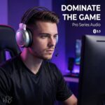 Drumstone Gaming Headset with RGB LED Lights | Wired Over-Ear Gaming Headphones with Noise-Cancelling Mic, Deep Bass Stereo Sound, Soft Memory Cushions, Adjustable Headband - Image 3