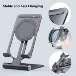 Nillkin Fast Wireless Charger - Metal Foldable and Adjustable Wireless Charging Stand for iPhone 14 13 12 pro max/Pro, Samsung Galaxy S22 S21 S20 Ultra/Plus and Android Phones, Space Grey - Image 7