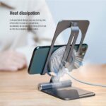 Nillkin Fast Wireless Charger - Metal Foldable and Adjustable Wireless Charging Stand for iPhone 14 13 12 pro max/Pro, Samsung Galaxy S22 S21 S20 Ultra/Plus and Android Phones, Space Grey - Image 9