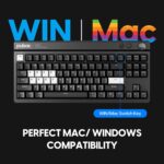 Pulsar XBOARD QS Mechanical Gaming Keyboard – QMK/VIA, Hot Swappable Linear Switch, TKL Layout Gasket Mount, Aluminum Frame, RGB LED Backlit, Knob, Dual PC Quick Switch for Mac/Windows (Black) - Image 5