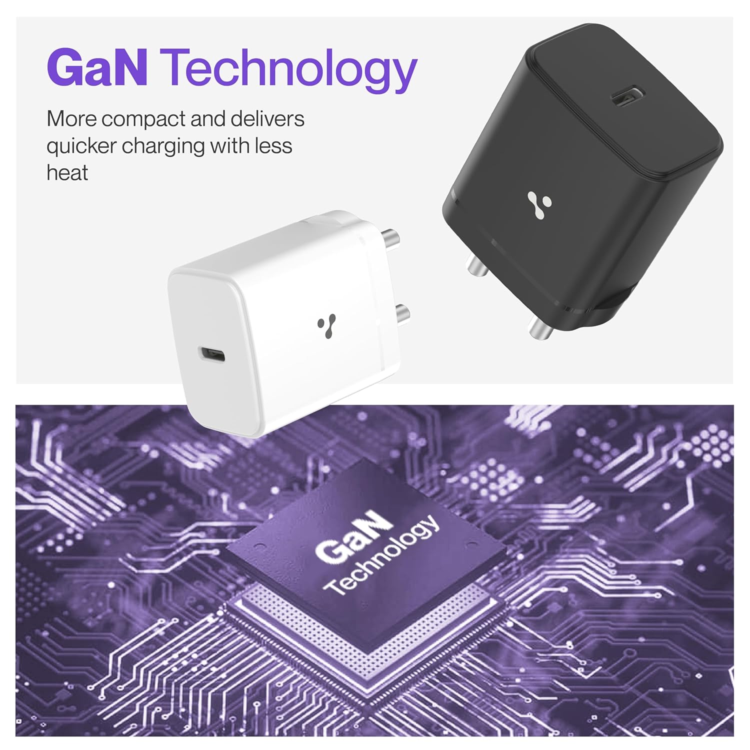 Ambrane 25W Type C Fast Charger GAN Mobile Adapter Charging for iPhone 17/16/15/14/13/12 Series, Samsung & Other Type-C Devices | Multiple Protection, Compact Design PD Technology (Charge 25, Black) - Image 3