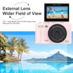 Eujgoov 5K Digital Camera, 75MP Photography Camera with 18X Digital Zoom 3 Inch 180 Degree Flip Screen for Vlogging Live Streaming and Webcasting - Image 9