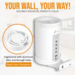 Wall Mount for TP-Link Deco BE75/BE85/BE95/BE17000/BE22000/BE33000 Whole Home Mesh WiFi 7, Upgrade Stable Saving Space Aluminum Alloy Wall Hanging Bracket Holder (2Pack,White) - Image 4