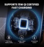 3-in-1 Wireless Charging Stand & Induction Speaker – Fast Charger Dock for iPhone 17 16 15 14 13 12 Pro Max & Samsung Galaxy S24 S23 S22 S21 Ultra – Hands-Free Audio Phone Holder for Desk - Image 5