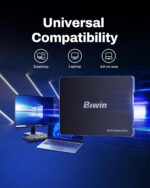 Biwin M100 256GB SSD 2.5" SATA III High Speed 550MB/s Internal SSD Heavy Duty Low Power Consumption Shock Proof PS4 Compatible 3 Years Warranty - Image 3