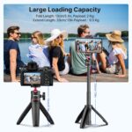 ULANZI MT-08 Extension Vlog Tripod Stand Handle Grip for iPhone 11 Pro Max Samsung OnePlus Google Smartphone Canon G7X Mark III Sony RX100 VII A6400 A6600 Compact Cameras Vlogging, Black - Image 4