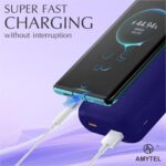 Q7 30000mAh Power Bank with Dual USB Output, Fast Charging, Type-C & Micro Input, Portable Charger for Mobile, Tablet, Earbuds – Blue - Image 5