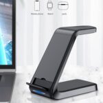 3 in 1 Wireless Charging Station | 15W Fast Wireless Charger Charging Stand for Phone/Watch/Earbuds Mobile Devices - Portable Fast Wireless Charger Dock Stand | 1 Pcs - Image 5