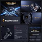 MAONO Dynamic Microphone-XLR USB Podcast Recording Mic: for Vocal Recording, Content Creation, Home Studio, Voiceover, with 192kHz/24bit, Noise Reduction, Mic Gain, Monitoring, Mute (PD300X) Black - Image 3