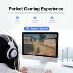 FEDUS Cat7 Ethernet Cable, Pure Copper Flat RJ45 LAN Cable Cable 10 Gigabit 600MHZ Patch Network Cable Internet Cable RJ45 Wire Cord to Computer for Gaming, Modem, Router, LAN ADSL (1-METER.) - Image 3