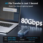 ACASIS 80Gbps M.2 NVMe SSD Enclosure with Certified JHL9480 Chipset,in-Built Cooling Fan for MacBook/MacMini M4 Pro,Razer Blade18,Upto 8TB - Image 4