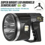 Bright Rechargeable Flashlight, Portable Handheld Spotlight Searchlight 90000mAh 1200LM with 3+4 LED Lights Modes, High Lumen Waterproof Flashlight Portable with USB Output Power Bank - Image 3