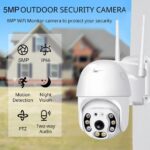 TP PLUS 5MP Outdoor Smart WiFi Wireless IP CCTV Security Camera | Colored Light Vision | 2-Way Audio | Motion Track | Cruise Mode | Support 128 GB Micro SD Card Slot (Dome Camera) - Image 3