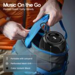GOBOULT Newly Launched Bassbox Q10 Bluetooth Speaker 10 Watt BoomX Audio, Up to 18Hrs Playtime, Type-C Charging, AUX/TF Card/USB & BT 5.4, Dual Radiator, Portable Speaker(Pure Black) - Image 5