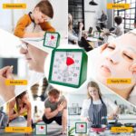 60 Minute Visual Timer Clock – Silent Countdown Timer for Kids & Adults | Time Management for Classroom, Kitchen, Study, Office, ADHD, Homeschool, Tasks & Games (Green) - Image 6