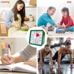 60 Minute Visual Timer Clock – Silent Countdown Timer for Kids & Adults | Time Management for Classroom, Kitchen, Study, Office, ADHD, Homeschool, Tasks & Games (Green) - Image 7
