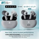GOBOULT K40 True Wireless in Ear Earbuds with 48H Playtime, Clear Calling 4 Mics, 45ms Low Latency Gaming, 13mm Bass Drivers, Type-C Fast Charging, Bluetooth 5.3 Ear Buds (Ivory White) - Image 3