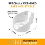 Wall Mount for TP-Link Deco X68/XE75/AXE5300 Mesh Wi-Fi 6 System, Space-Saving Wall Hanging Bracket Holder for Wi-Fi Booster, Cable Organizer Without Messy, Easy Installation (2Pack) - Image 5