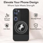 Jkobi PU Leather Finish Back Cover Case for Vivo Y29 (Professional Minimalist Texture | MagSafe Compatile | Camera Protection | Sleek Sober Formal) - Image 3