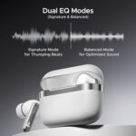 Boat Airdopes 111v2, Leather Finish, 4Mics ENx, 50H Battery, 13mm Drivers, Dual Pair,Stream Ad Free Music via App Support, Bluetooth TWS in Ear Earbuds Wireless Earphones with mic ((Ivory White) - Image 5