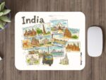 India Mouse Pad for Laptop | Computer Desk Mat Featuring Famous Indian Landmarks | Non-Slip Premium Rubber Base | Computer Mouse Pad | 19.7 cms x 23.5 cms | Indian Souvenirs | Gaming Mouse Pad - Image 4