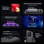 XIAOMI 17 (12GB/512GB)|50MP Leica Triple Camera|Snapdragon 8 Elite Gen 5|6.3" CrystalRes 1-120Hz AMOLED|6330mAh Battery|100W HyperCharge HyperOS 3|3500nits Display (Black) - Image 4