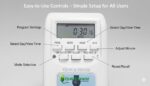 Quick Sense QS-T1 | Digital Programmable Timer Switch | LCD Display | 220-240V AC | 10A Plug-in Smart Controller | Energy Saving Automation | Pack of 6 - Image 5
