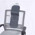 Office Chair Headrest, Adjustable Mesh Head Pillow, Universal Ergonomic Swivel Chair Head Rest Attachment for Office Chair Computer Chair Desk Chair, Grey - Image 3
