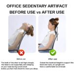 Office Chair Headrest, Adjustable Mesh Head Pillow, Universal Ergonomic Swivel Chair Head Rest Attachment for Office Chair Computer Chair Desk Chair, Grey - Image 4