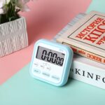 Digital Kitchen Timer & Stopwatch, Countdown Large Digits for Cooking, Chef Cooking Timer Clock with Loud Alarm,100% Mechanical Desk Timer Countdown Reminder Magnetic Back -Blue - Image 3