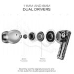 Original for Boat Nirvana Master Buds 2 Dolby Atmos w/Head Tracking, 52dB Hybrid Adaptive ANC,Hi-Res LDAC, Titanium Dual Drivers, Bluetooth Earbuds, TWS Ear Buds Wireless Earphones (Black) - Image 4
