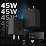 AILKIN 45W USB-C Superfast Charger Adapter with Cable Compatible with Samsung Galaxy S/A/M/F/Z Series-Compatible with S25/S24/S23/S22Ultra/S21/21FE/S20/Note/M54/M53 5G/M33/M23/A34/A54 5G & More(Black) - Image 3