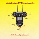 Maizic Smarthome Batman 4G SIM 3-in-1 CCTV Camera (3 * 5MP) | Full HD 360° Pan-Tilt | Triple Lens & Screen | 2-Way Talk | Dual Side Cameras (180° Rotation) | Home Security Camera - Image 3