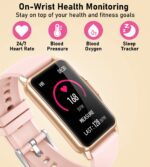 Fitness Tracker with 24/7 Heart Rate, Blood Oxygen Blood Pressure Sleep Monitor, 115 Sports Modes, Step Calorie Counter Pedometer - Image 4