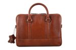 BRAND LEATHER Genuine Leather Laptop Bag for Men/Office | Fits 14|15.6|16 Inch MacBook | Shoulder Straps | Crossbody Messenger - Image 3