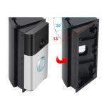 Adjustable 30 to 55 Degree Doorbell Angle Mount Compatible with Video Doorbell 2st / 3st / 4st / (2020 Release), Replacement Angle Adjustment Adapter Mounting Bracket Wedge Kit - Image 4