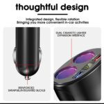 Car Charger, 120W Car Cigarette Lighter Splitter with QC3.0 & 3.1A USB Ports 12V/24V Car Charger Car Lighter Adapter with LED Voltage Display Car Charger Fast Charging for GPS Dash Cam - Image 3