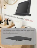 Wall Mount Shelf for Mesh WiFi Systems and Smart Speakers Fit for TP-Link Deco/Orbi/Google/Nest WiFi Heavy-duty Wall Metal Floating Shelf Fit for Echo5/Echo show10/Pop/Homepod/Sonos (Black) - Image 7