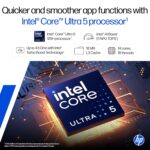 HP 14, Intel Core Ultra 5 125H (16GB DDR5, 512GB SSD), Micro-Edge, Anti-Glare, FHD, 14''/35.6cm, Win11, M365* Office24, Silver, 1.4kg, ep1150TU, FHD Camera, Backlit Laptop - Image 3