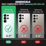 Frosted Clear Mag-Safe Case for Samsung Galaxy S26 Ultra | Translucent Matte Back | Soft TPU Bumper + Hard PC Back | Raised Camera Protection | Wireless Charging Compatible - Grey - Image 3