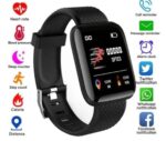 Smart Watch, Black, Heart Rate Monitor, Fitness Tracker, IP67 Waterproof, 3.3 cm Display, Touch Screen, Bluetooth Calling, GPS Navigation - Image 4