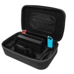 PSS Carrying Case for Nin/tendo Switch, Protective Hard Shell Middle Travel Carry Bag for Nin/tendo Switch Console Pro Controller and Accessories, Rubberized Handle and Shoulder Strap-Black. - Image 4