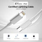 UNBREAKcable USB Type C to Lightning Cable 27W [MFi Certified + 2 Years Warranty] Fast Charger Cable for iPhone 14/13/12/11/X/XS/XR/8/Plus, iPad Mini/Pro/Max, USB Type-C Power Delivery Cord by Tudox - Image 4