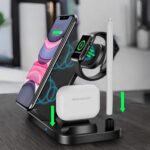 DECODIY 4 in 1 40W Foldable Wireless 40W Fast Charging Stand Station Compatible with iPhones, iWatch, Airpods, Apple Pencil - Image 3