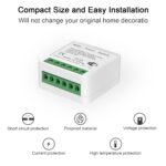 WiFi Smart Light Switch Compatible With Alexa/Google Home, APP Remote/Voice Control, DIY Mode, Timer Function, LAN Control, No Hub Required, 2 Way 16A (2 Pack) - Image 6